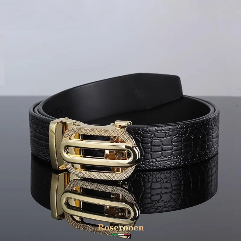 ROSEROOEN Leather Belts Men-1