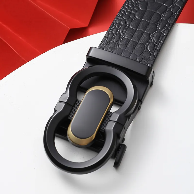 ROSEROOEN Top Grain Cow Leather Belts Unisex 3.5cm-4