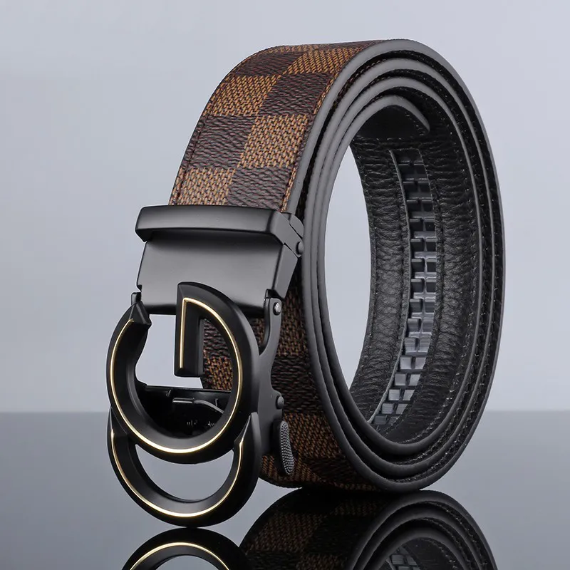 ROSEROOEN Top Grain Cow Leather Belts Men's 3.5cm-13
