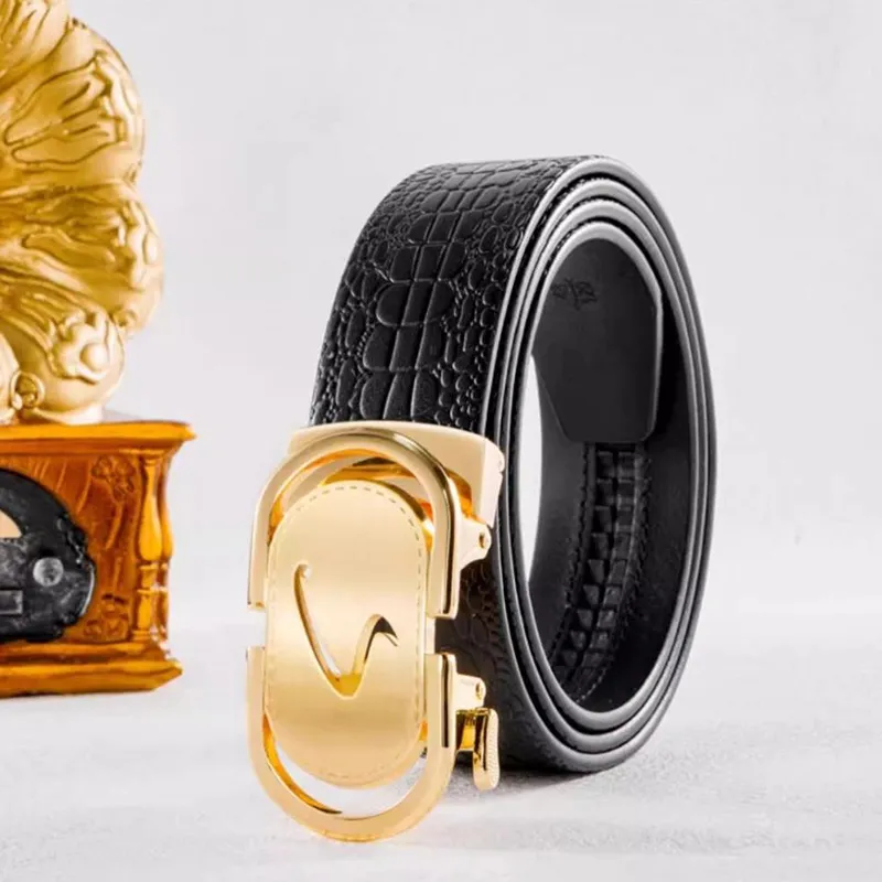 ROSEROOEN Cow Leather Belts Men's 3.5cm-3