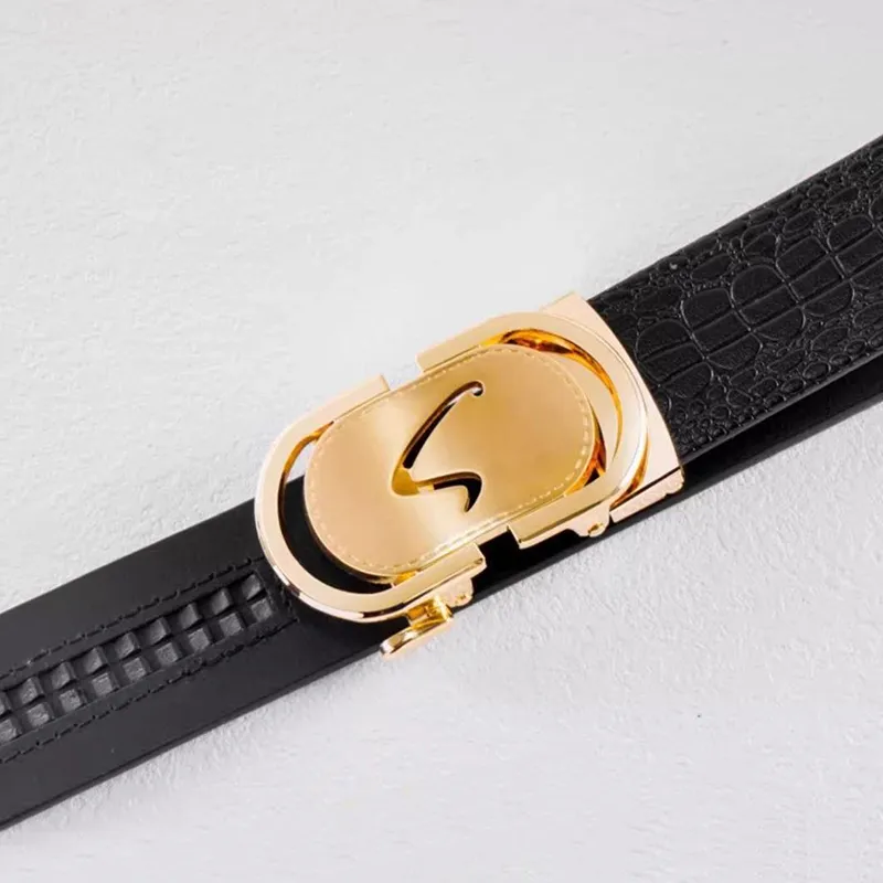 ROSEROOEN Cow Leather Belts Men's 3.5cm-4