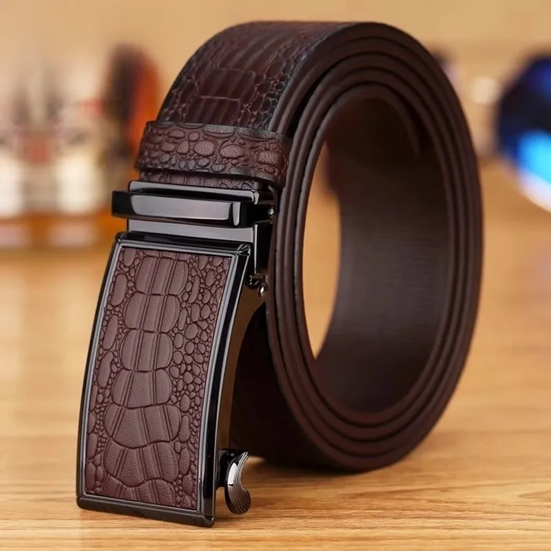 ROSEROOEN Top Grain Cow Leather Belts Men's 3.5cm-12