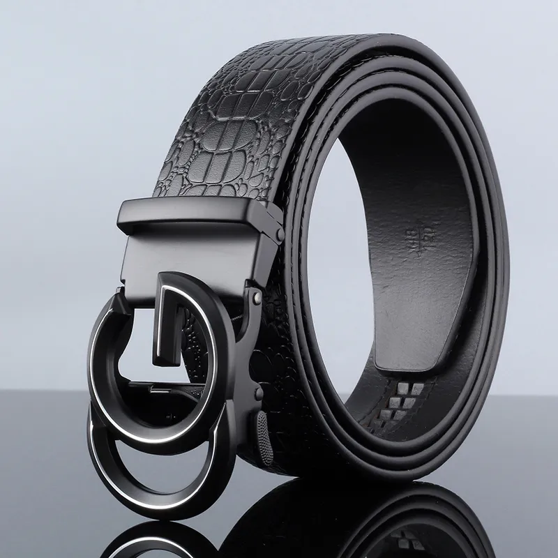 ROSEROOEN Top Grain Cow Leather Belts Men's 3.5cm-8