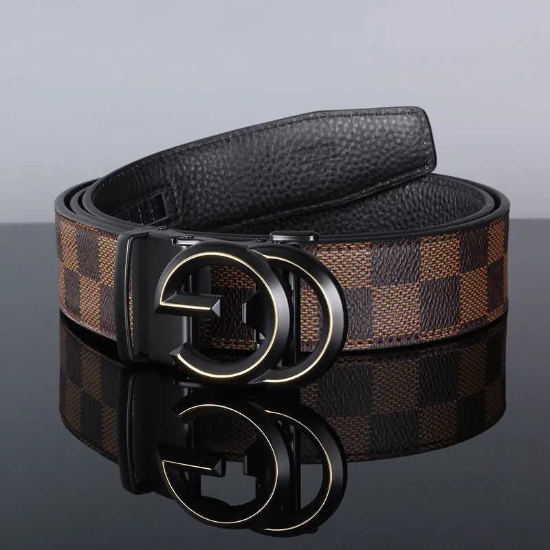 ROSEROOEN Top Grain Cow Leather Belts Men's 3.5cm-10