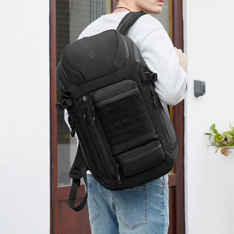 ROSEROOEN Oxford Backpack Regular Unisex Black/Camouflage-7