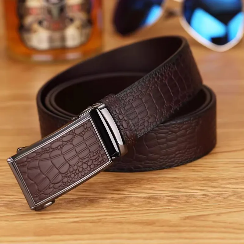 ROSEROOEN Top Grain Cow Leather Belts Men's 3.5cm-11