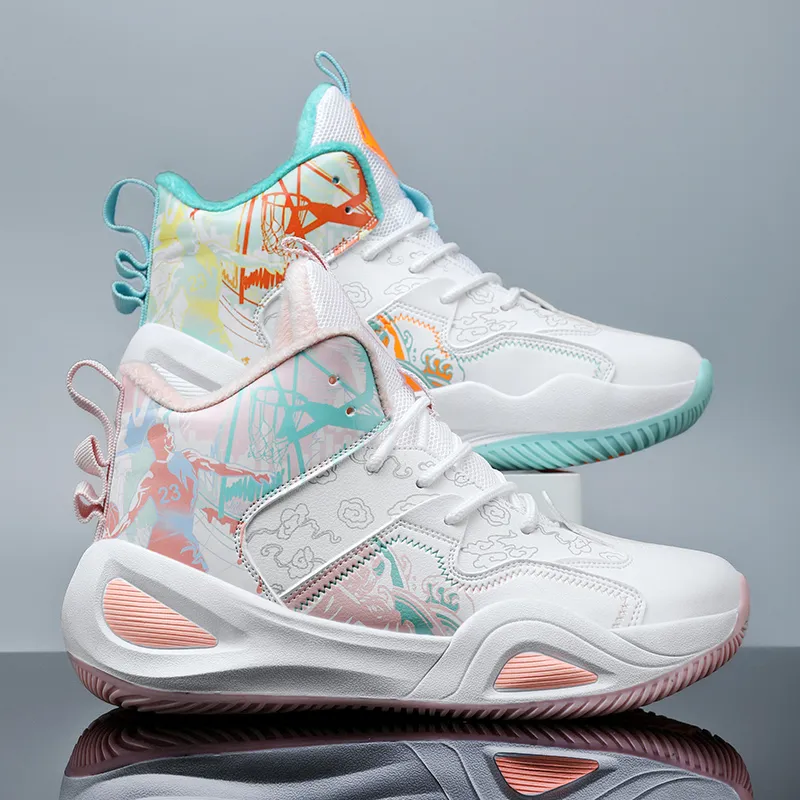ROBINHOOD Abrasion Resistant Support Children's Basketball Shoes Teenagers-1