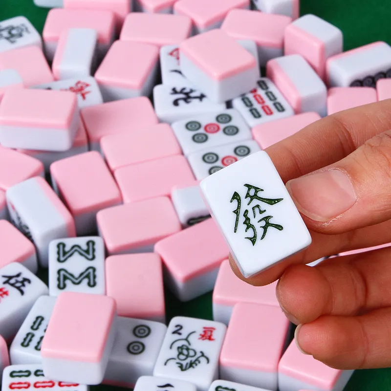 Advent Industry Small Hand Crafted Card Mini Finger Mahjong Board Games-2
