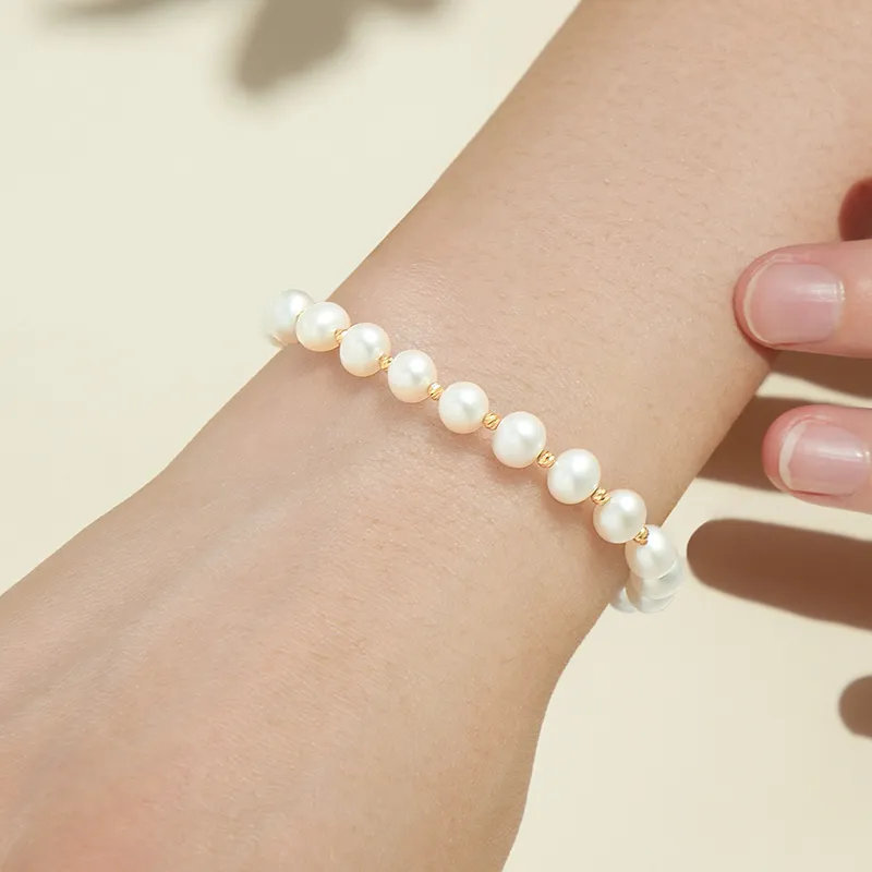 HEZUAN Freshwater Pearl Bracelets Women's-5