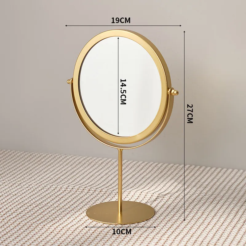 Future Maple Bathroom Vanity Table Desktop Rotatable Standable Make Up Mirrors-6