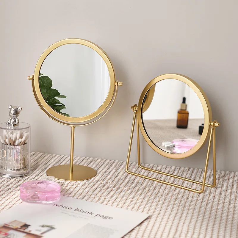 Future Maple Bathroom Vanity Table Desktop Rotatable Standable Make Up Mirrors-7