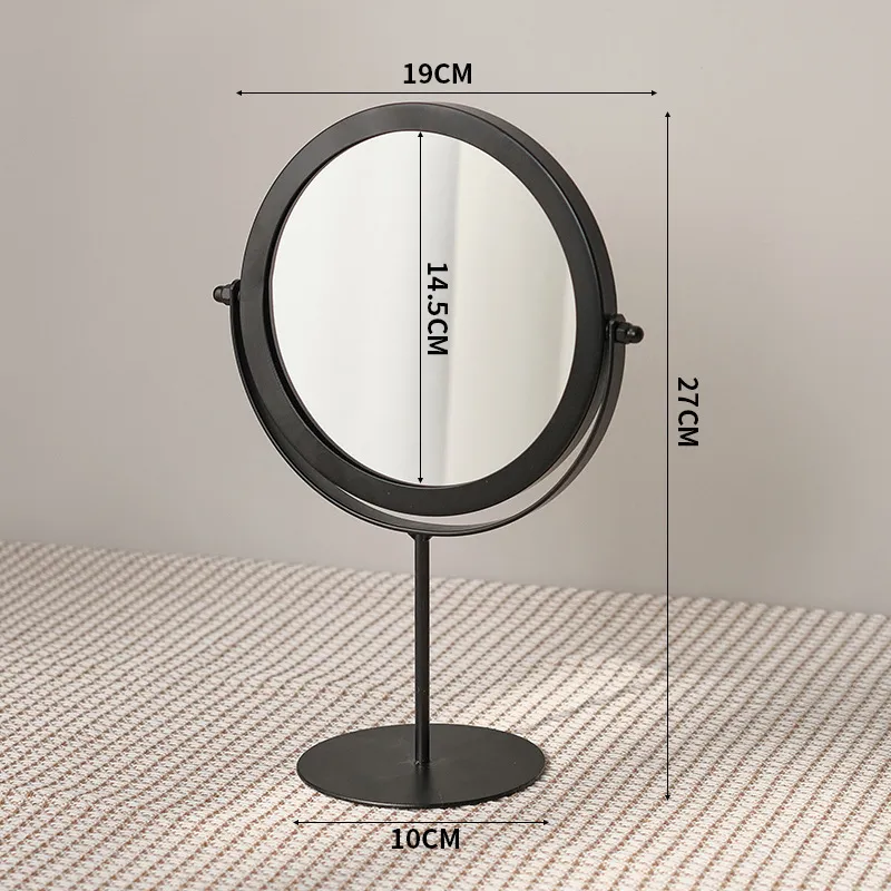 Future Maple Bathroom Vanity Table Desktop Rotatable Standable Make Up Mirrors-1