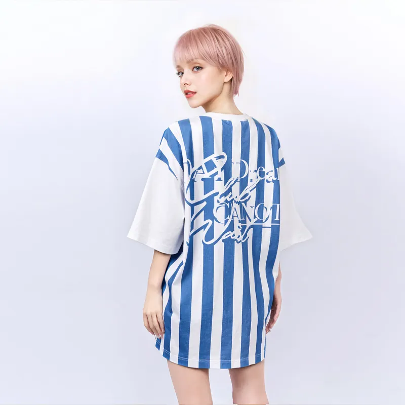 CANOTWAIT_ T Shirt Unisex Blue/White-5