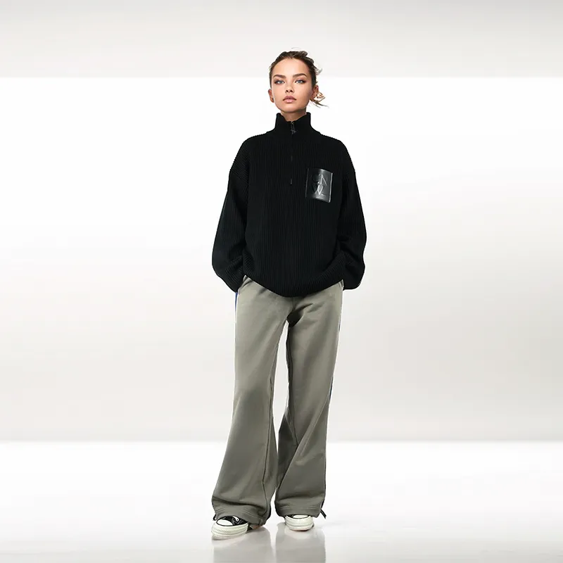 CANOTWAIT_ Knitted Sports Pants Unisex-3