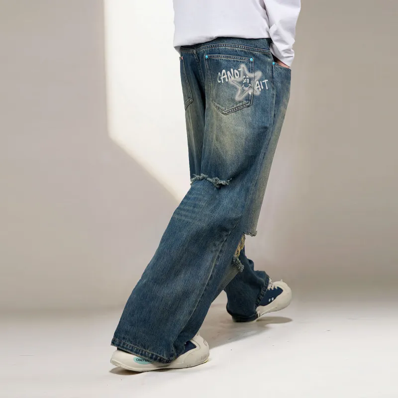 CANOTWAIT_ Jeans Unisex Blue-4