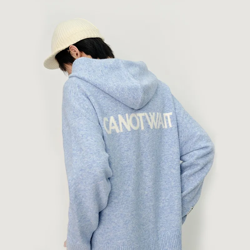 CANOTWAIT_ Hooded Pullover Sweater For Fall And Winter Unisex-3