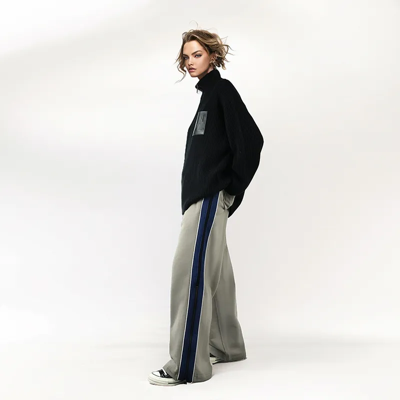 CANOTWAIT_ Knitted Sports Pants Unisex-2