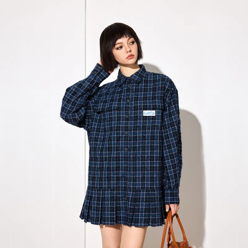 CANOTWAIT_ Spring Summer Long Sleeved Dress Women's-11
