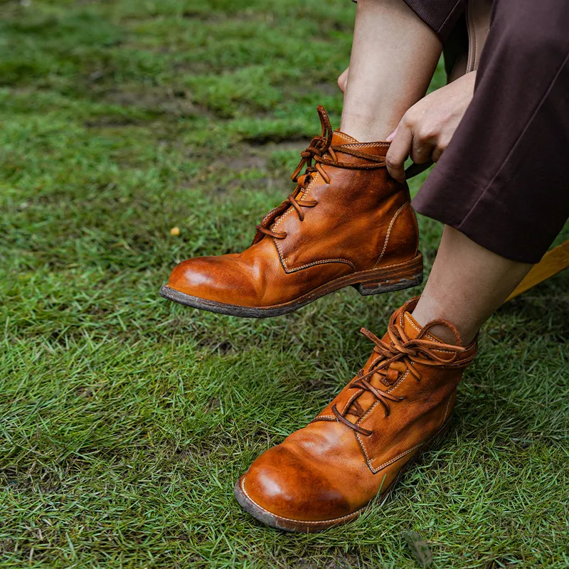 MANTOVA Martin Boot Ankle Boots Flat Women's-6