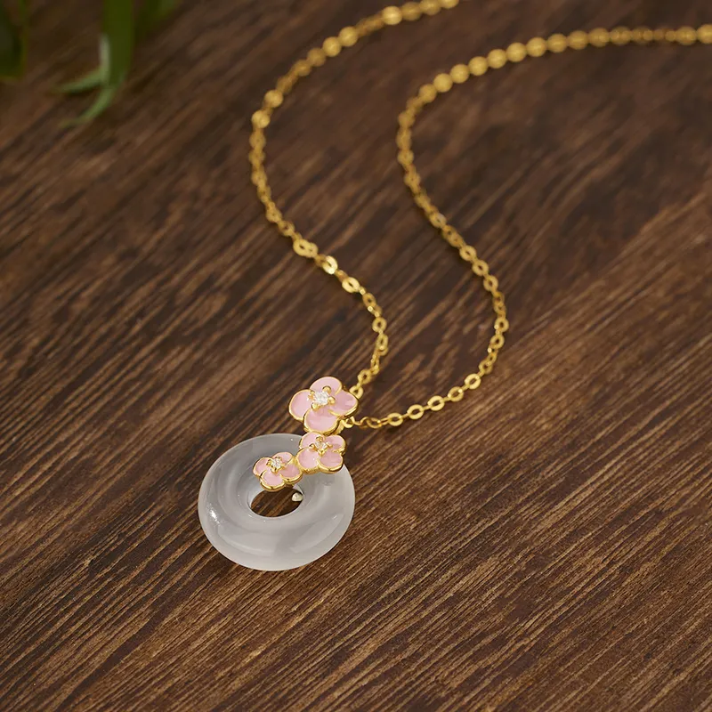 Zheng Baifu Chalcedony Necklaces Women's-3