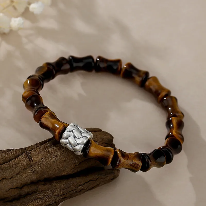 Zheng Baifu Natural Tiger's Eye Stone Bracelets Men's-4