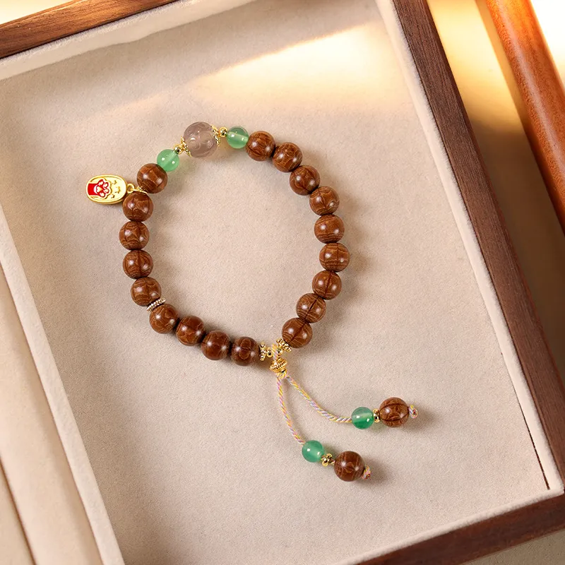 Zheng Baifu Zabelia Biflora Wooden Bracelets Unisex-1