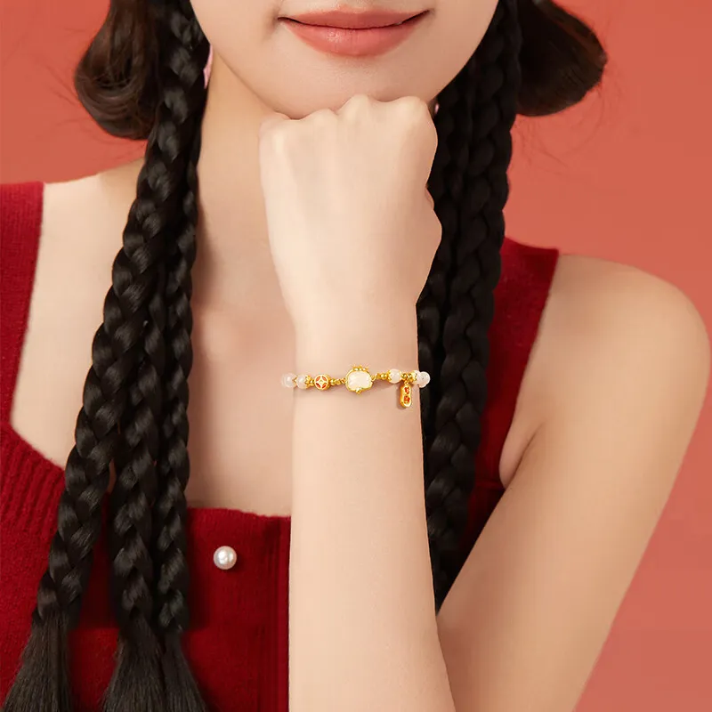 Zheng Baifu Hetian Jade Bracelets White Jade/Pale Greenish-White Jade Women's-1