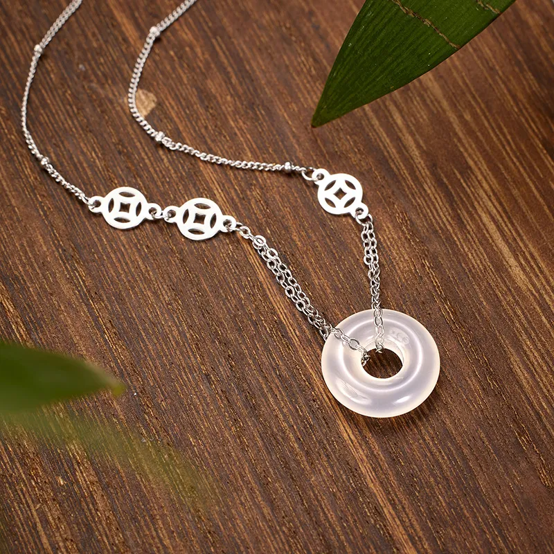 Zheng Baifu Chalcedony Necklaces Women's-3