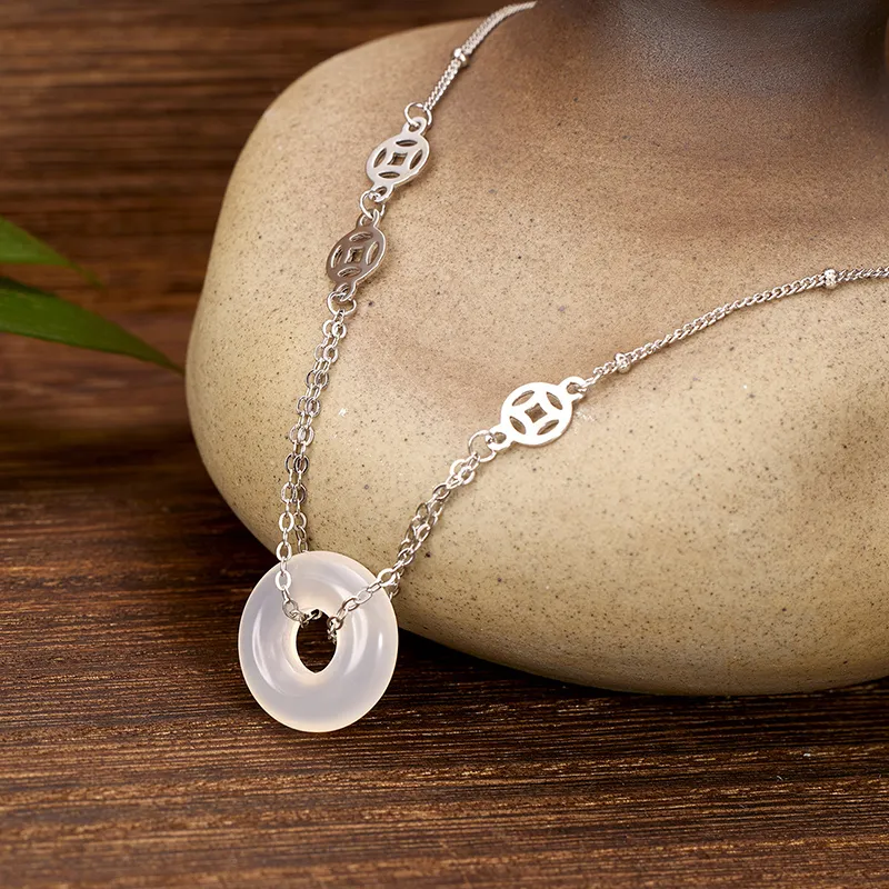 Zheng Baifu Chalcedony Necklaces Women's-2