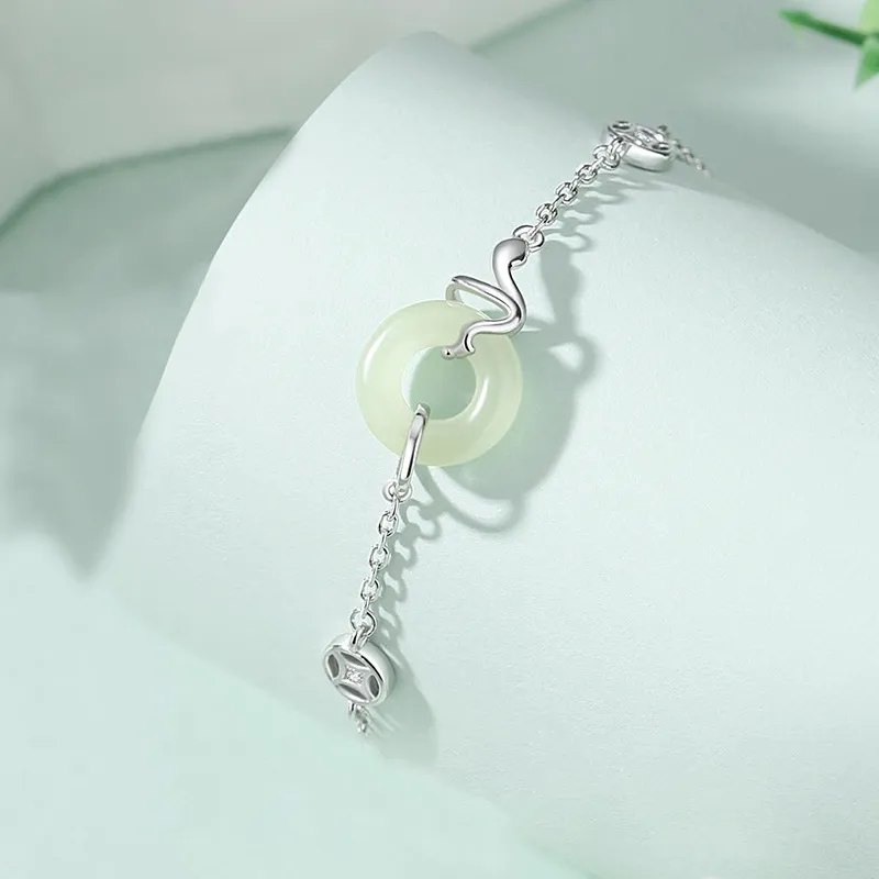 Zheng Baifu Hetian Jade Bracelets White Jade/Pale Greenish White Jade Women's-4