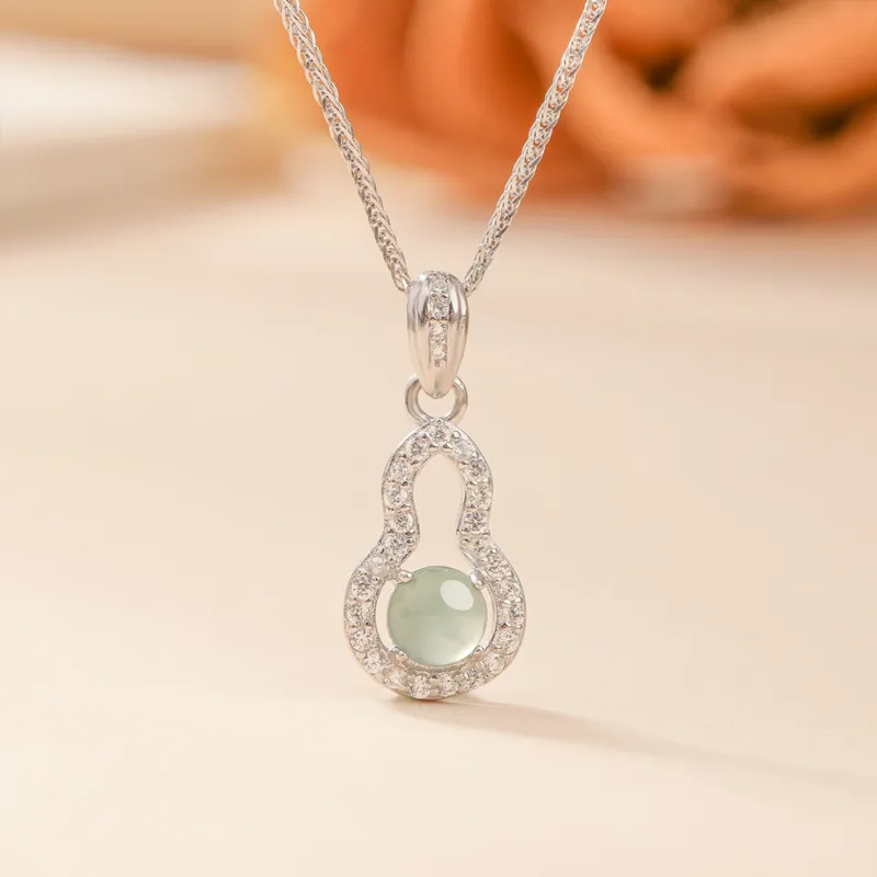 Zheng Baifu Glutinous Jade Jadeite Necklaces Women's-4