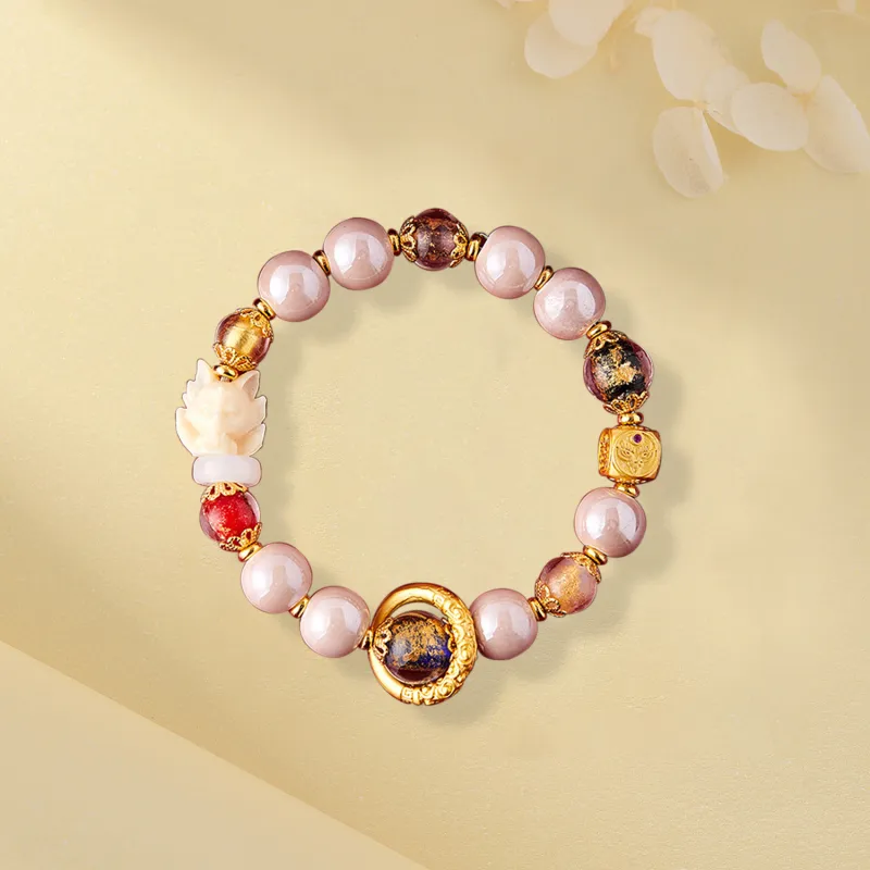 Zheng Baifu Colored Glaze Jade Bracelets Women's-4