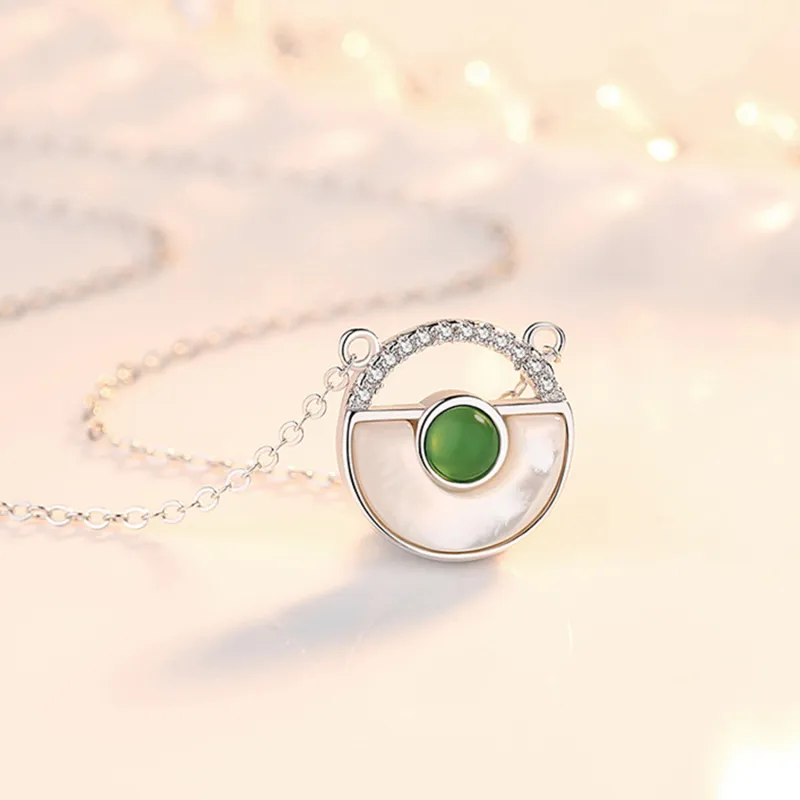 Zheng Baifu Glutinous Jade Jadeite Necklaces Women's-7