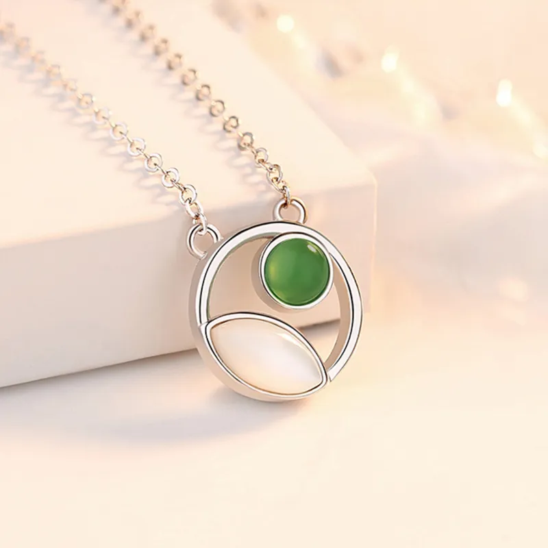 Zheng Baifu Glutinous Jade Jadeite Necklaces Women's-2