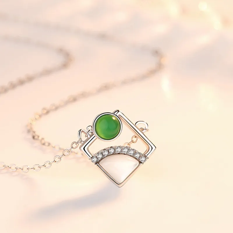 Zheng Baifu Glutinous Jade Jadeite Necklaces Women's-10