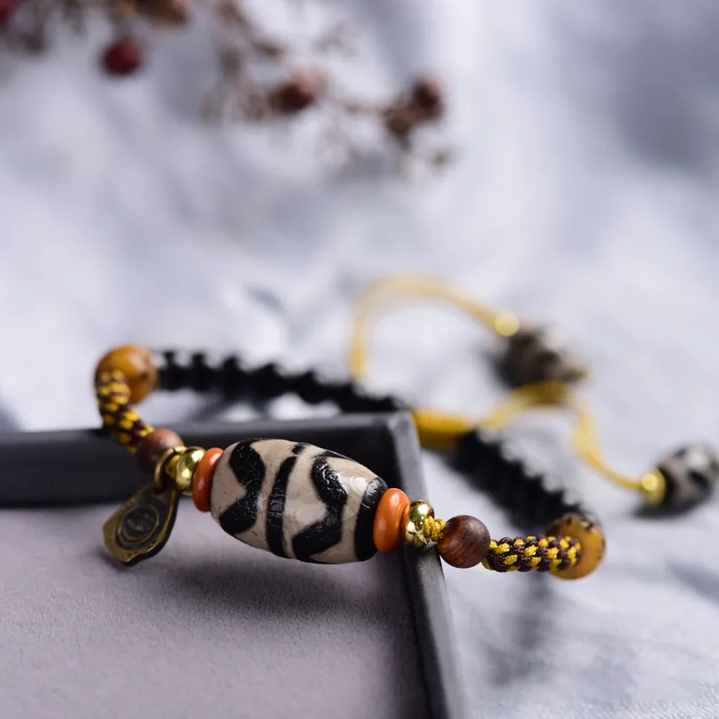 Zheng Baifu Ebony Wooden Bracelets Unisex-1