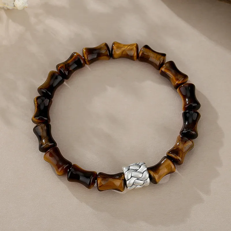 Zheng Baifu Natural Tiger's Eye Stone Bracelets Men's-6
