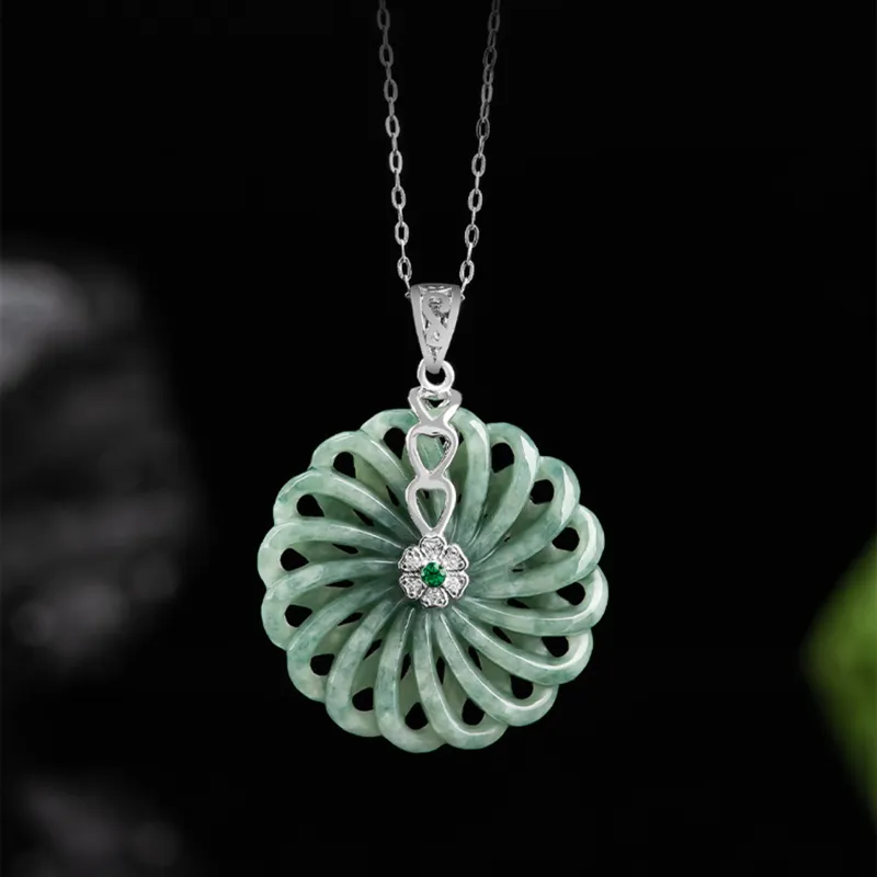 Zheng Baifu Bean Type Jadeite Necklaces Women's-3