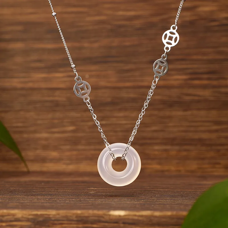 Zheng Baifu Chalcedony Necklaces Women's-4