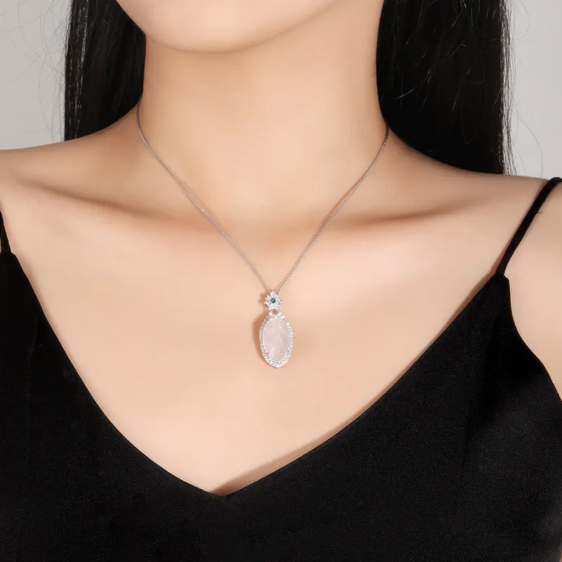 Zheng Baifu Chalcedony Jade Necklaces Women's-2