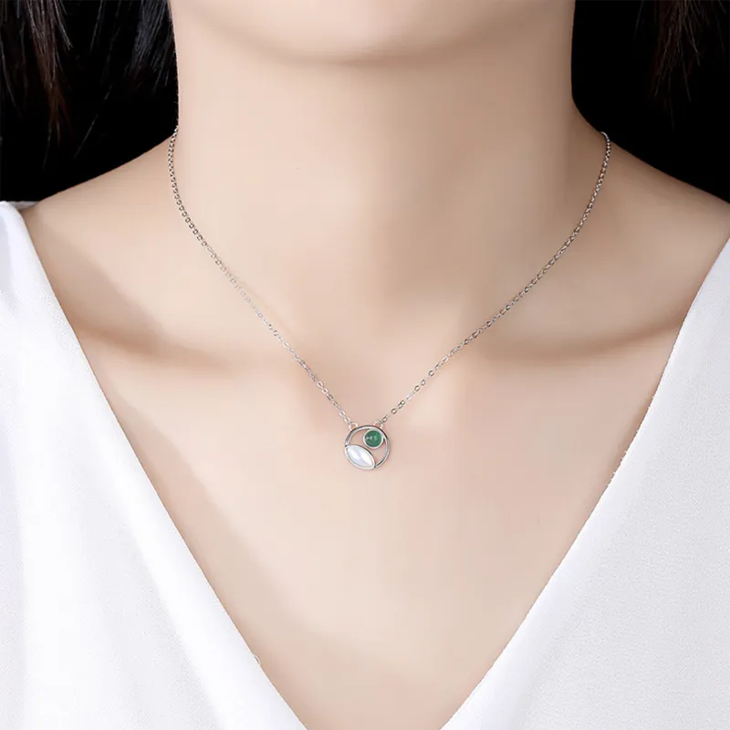 Zheng Baifu Glutinous Jade Jadeite Necklaces Women's-1