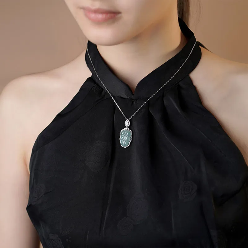 Zheng Baifu Glutinous Jade Jadeite Necklaces Women's-1