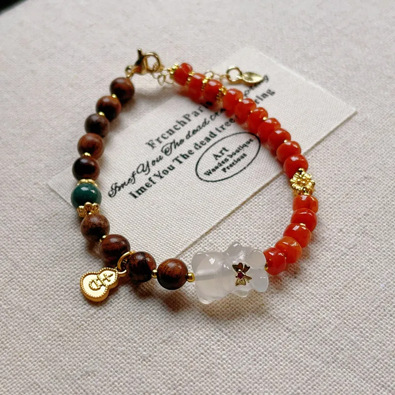 Zheng Baifu Sandalwood Wooden Bracelets Women's-2