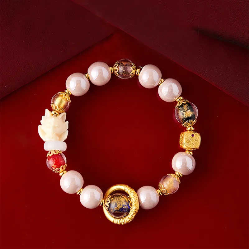 Zheng Baifu Colored Glaze Jade Bracelets Women's-2