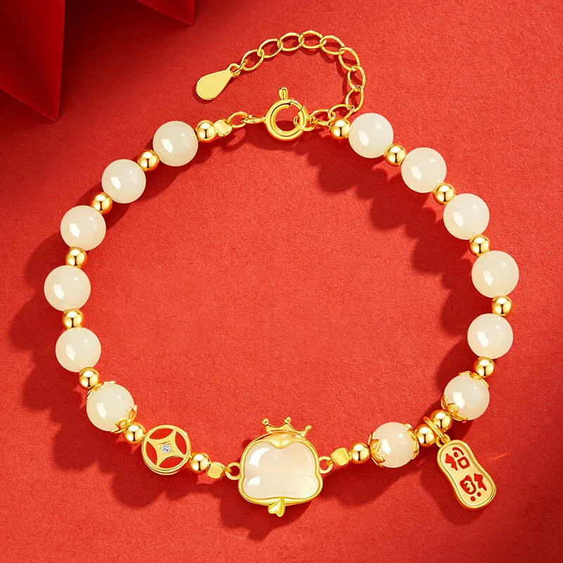 Zheng Baifu Hetian Jade Bracelets White Jade/Pale Greenish-White Jade Women's-3