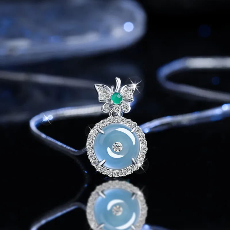 Zheng Baifu Glutinous Jade Jadeite Necklaces Women's-3