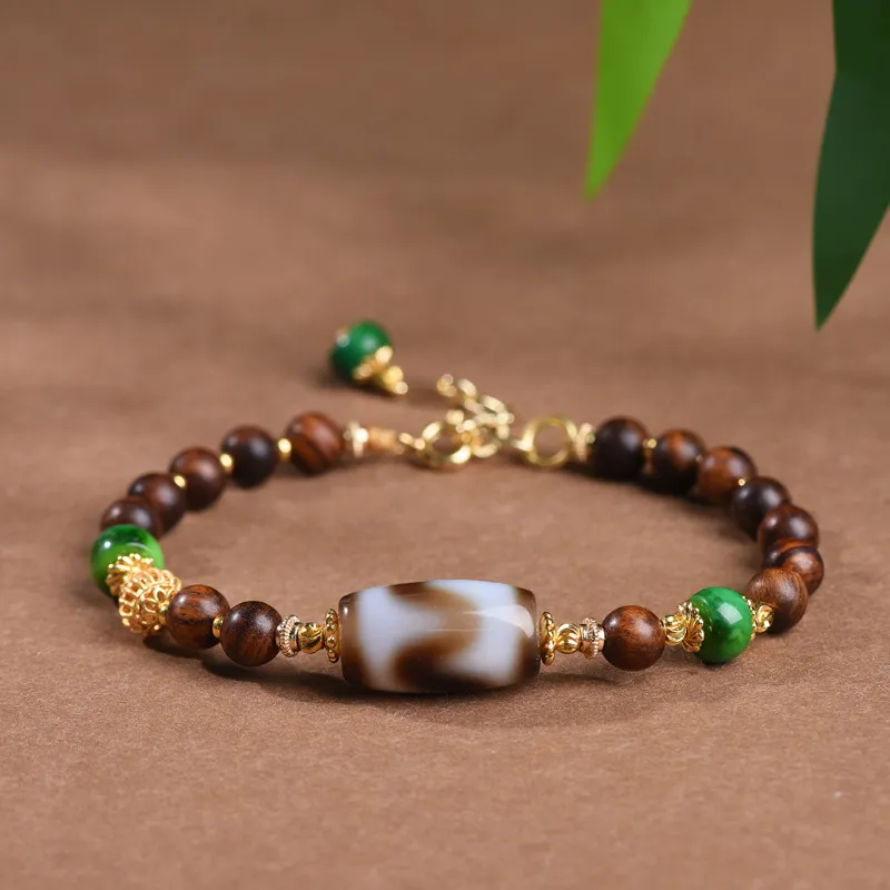 Zheng Baifu Sandalwood Wooden Bracelets Unisex-5