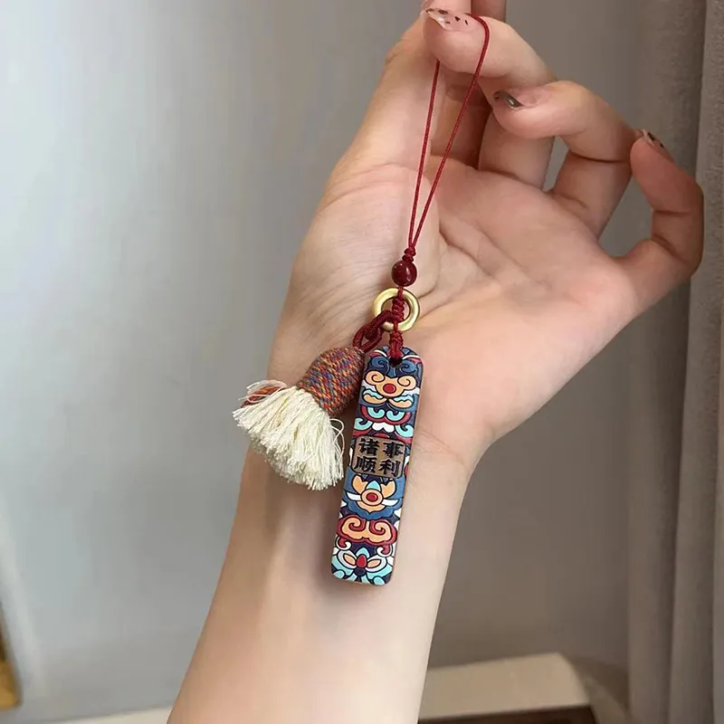 Zheng Baifu Sandalwood Pendants Unisex-2