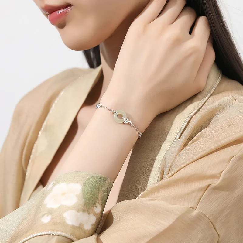Zheng Baifu Hetian Jade Bracelets White Jade/Pale Greenish White Jade Women's-2