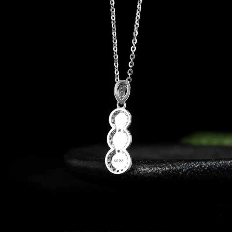 Zheng Baifu Glutinous Jade Jadeite Necklaces Women's-4